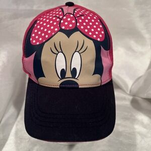 Beautiful Youth Hat Cap Disney Minnie Mouse Pink Adjustable back NICE